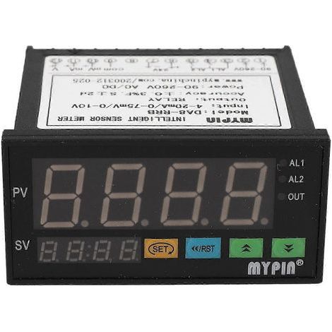 Multifunktionales Intelligentes Led-display-digitalsensorinstrument: 0-75mv/4-20ma/0-10v, 2 Relaisalarme.