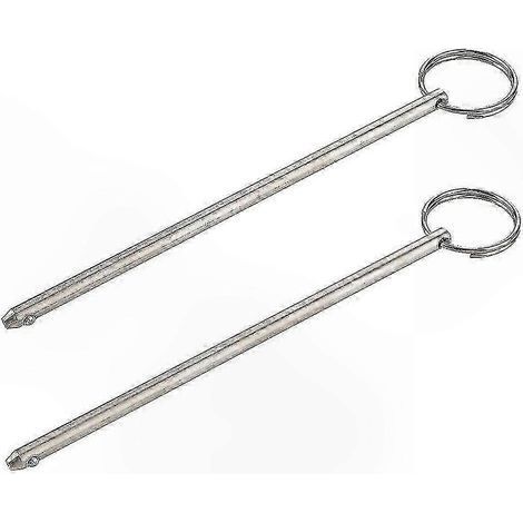 Schnellverschlussbolzen, 6 Mm Durchmesser, 146 Mm Nutzbare Länge, 2er-packung, Alle Aus Edelstahl 316.