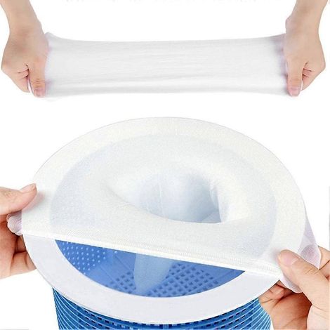 Lot De 20/30 Filtres Pour Skimmer De Piscine, Adaptés Aux Paniers De Skimmer De Piscine Hors Sol Et Enterrés, Dotés D'Une Maille Ultra-fine Pour Filtrer Efficacement Les Écumes Du Skimmer De Piscine.