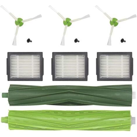 Fenoplasticapièces De Rechange Pour Irobot Roomba I6 I7 I3 I4 I8 E5 E6 Filtre D'Aspirateur Pour Roomba I3+ I7+ I8+ J7 J7+ Plus Accessoires Pour Brosse Latérale De Filtre Roomba, Brosses En Caoutchouc