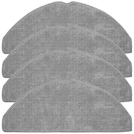 Fenoplasticalot De 4 Lingettes De Rechange Pour Aspirateur Robot Eufy L60, Lingettes En Microfibre Lavables.