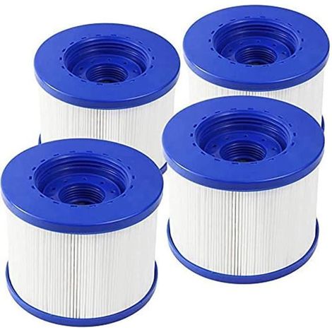 Filtre De Piscine Pliable - Convient Pour Wave Spa Sunbay - Bleu - Toutes Saisons - 104 X 82 X 60 Mm (4 Pièce)-ywey