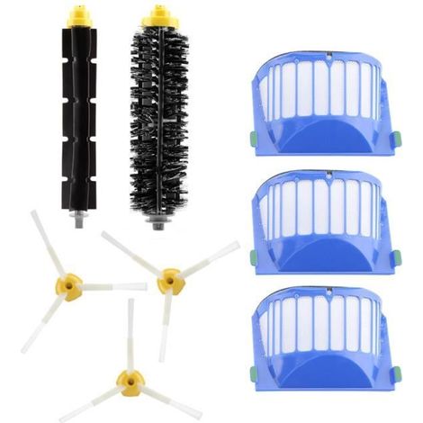 Kit De Brosse À Filtre À Air Haute Efficacité Pour Aspirateur Série Roomba Irobot 500 600 700 800 900-ywey
