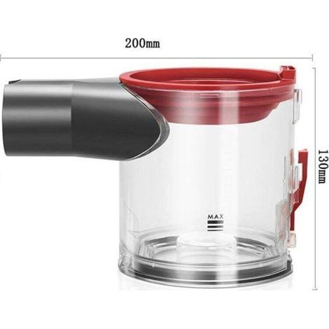 Ensemble De Conteneur À Poussière Cyclone Et Couvercle De Remplacement Pour Aspirateur Dyson V7 V8 Sv10 Sv11