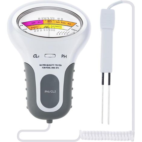 Testeur D'Eau 2en1 Ph & Chlore Pour Piscines,spas,aquariums Et Eau Du Robinet Lecture Facile,kit De Test Précis Pour Usage Domestique