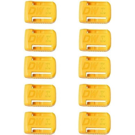 10er-pack Dewalt 18v/20v Werkzeugakkuhalter, Wandmontage Für 18v-60v Akkus.