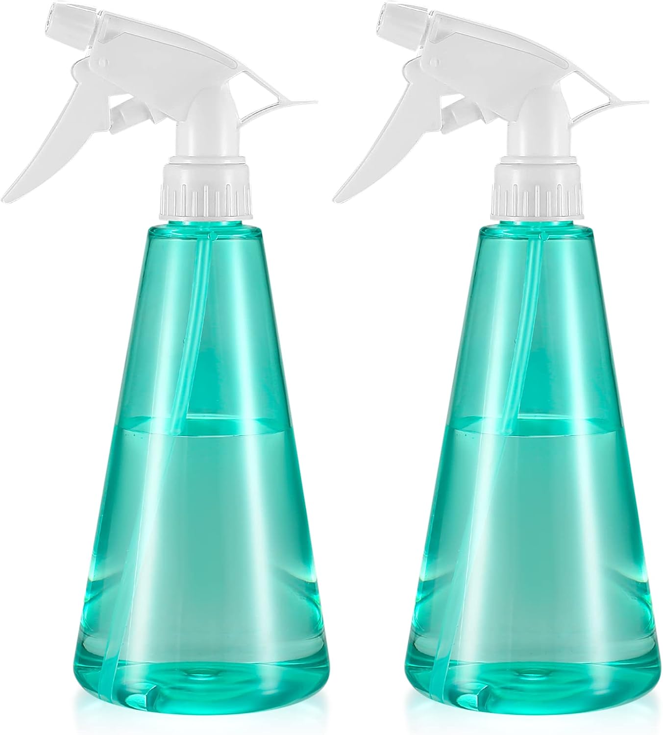 Sprühflasche – 2 Stück – Pet-kunststoff – Verstellbare Düse – Gartenreinigung – 500 Ml Grün