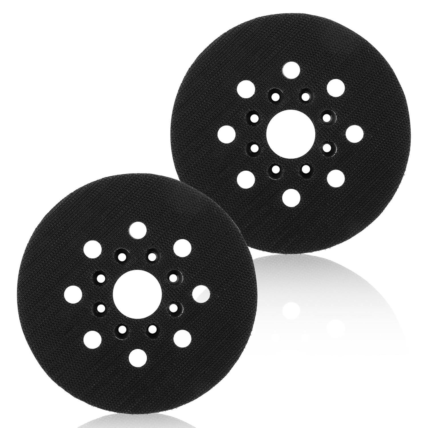 Schleifteller – 2 Stück – 125 Mm – Hartgummi – Staubdichtes System – Für Exzenterschleifer