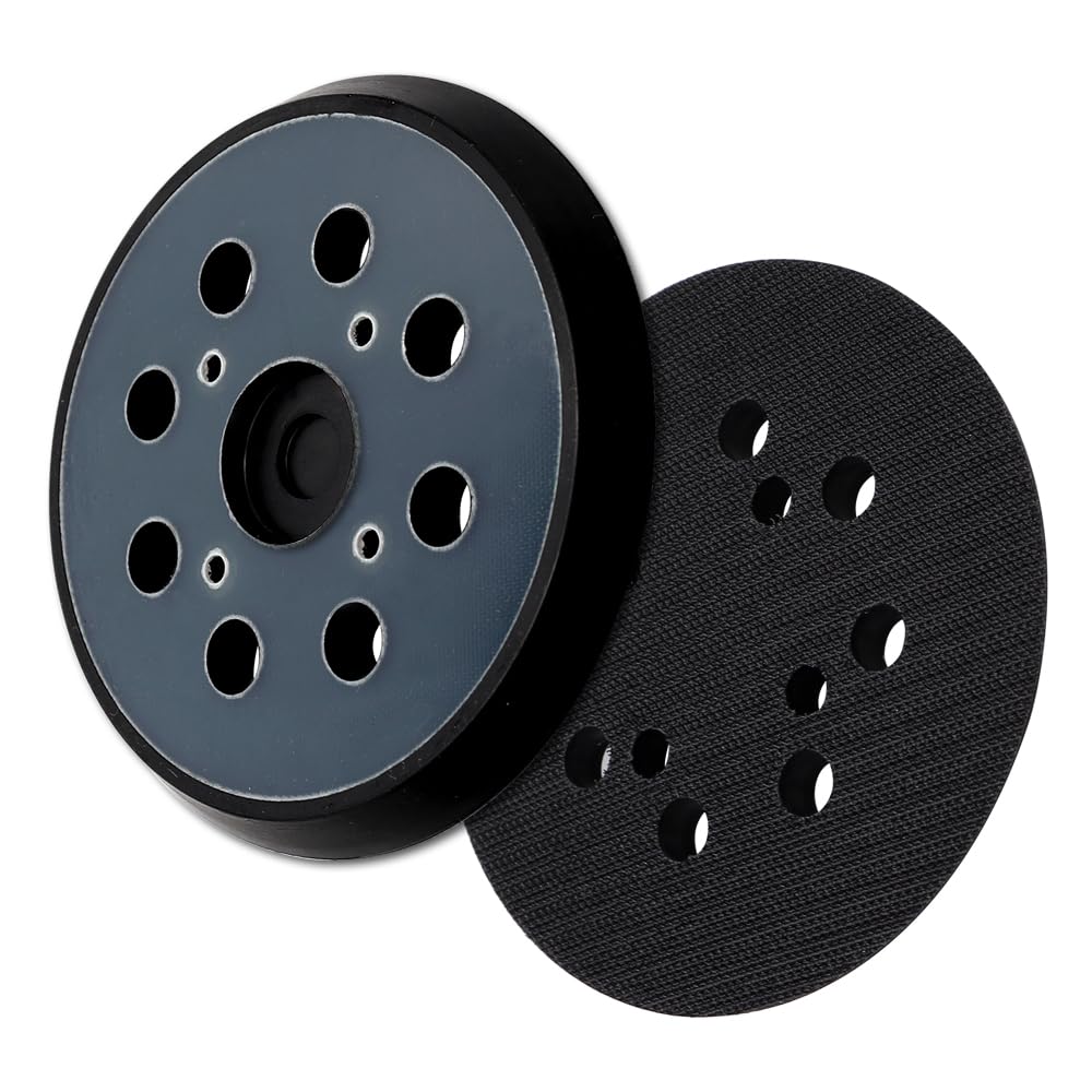 Schleifteller – 2 Stück – Gummi – 8 Löcher – Für Exzenterschleifer – 125 Mm