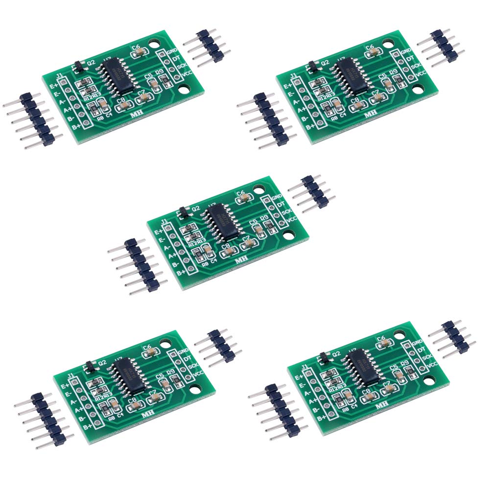Konvolut Von 5 Hx711 24-bit Präzisions-a/d-modulen Für Zweikanal-wägezellenverstärker Für Arduino Raspberry Pi