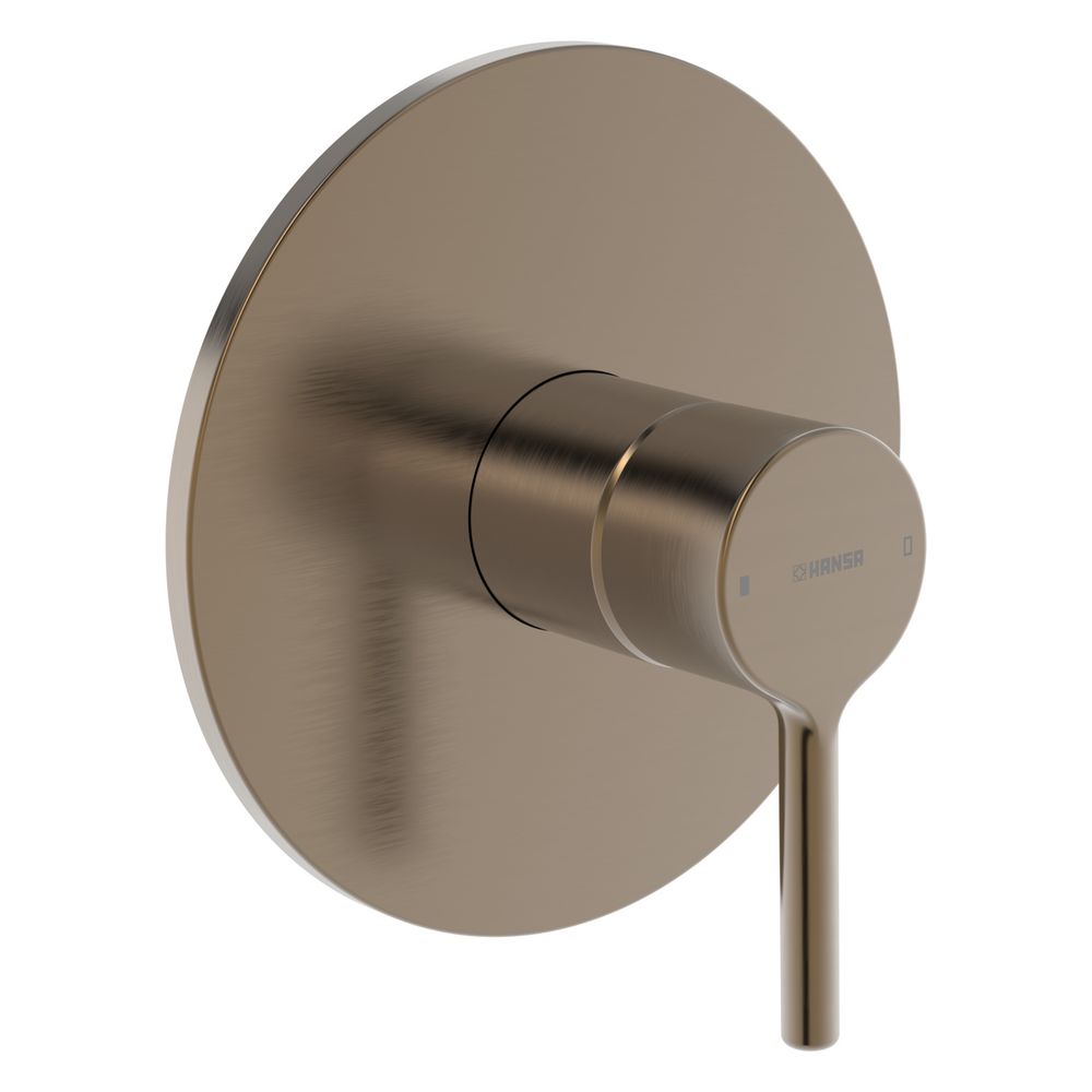 Hansa Vantis Einhebel-duscharmatur Wandmontage, Rosette Rund, Bronze Gebürstet, 8261902781