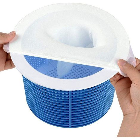 Chaussette Skimmer Piscine 10 Pièce, Chaussettes Skimmer Reutilisable Pour Panier Skimmer, Filtre Skimmer Piscine Pour Skimmer Piscine, Prefiltre Skimmer Nylon Élastique, Pool Skimmer Socks-blanc