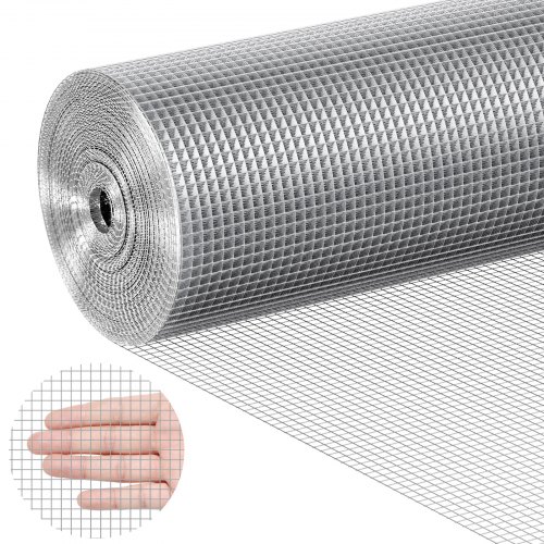 Drahtgeflecht, 915 Mm X 15,24 M, Volierendraht, 23 Gauge, Feuerverzinkte Maschendrahtrolle, Maschendrahtzaun, Maschendraht Für Kaninchenkäfige, Garten, Kleine Nagetiere