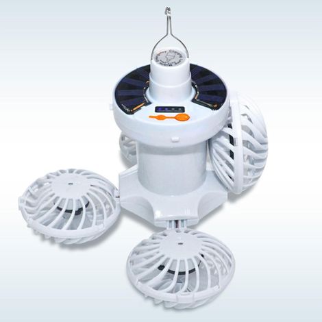 Universeller Deckenventilator Mit Licht, Leichter, Faltbarer Haken-pavillonventilator, Geeignet Für Zuhause, Camping Und Garten.