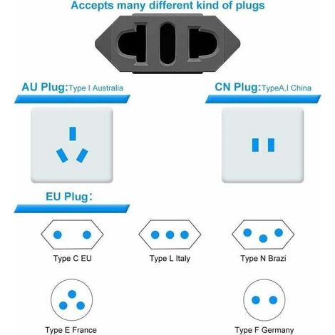 【3-teiliges Set】reiseadapter, Adapter Von Französischem Stecker Auf Us-stecker, Us-steckeradapter, Kanadischer Steckeradapter, Universaladapter Für Amerika/china/japan/kanada/mexiko