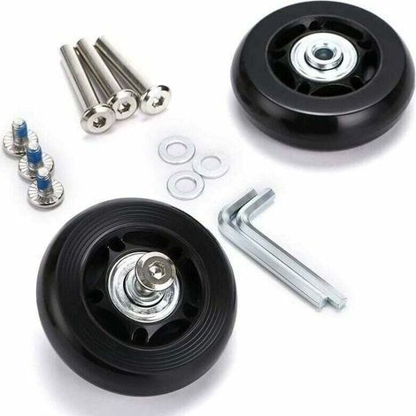 Ersatz-kofferrollen, Universal-kofferrollen, Gepäckachsen Und -rollen, Ersatzrollen Für Koffer- Und Gepäckreparaturen (60 Mm X 18 Mm)