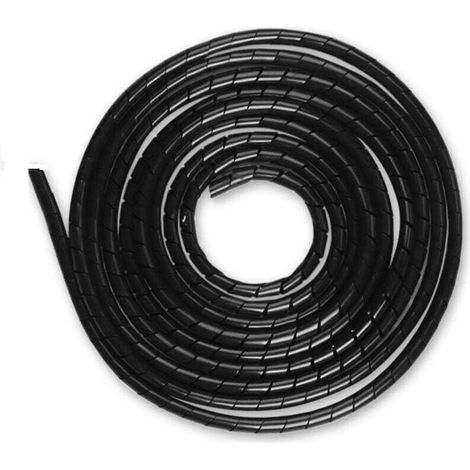 6 Mm Universal-spiralkabel-schutzset, 1 Stück Spiralkabel-schutzschlauch Für Tv-/pc-/usb-/tv-antennen-/aux-kabel (15 M), Schwarz (6 Mm, 15 M)