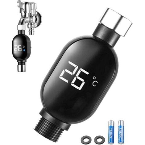 Sofort Ablesbares Duschthermometer Mit Led-digitalanzeige, Wasserdichtes Badezimmeraccessoire Für Den Heimgebrauch
