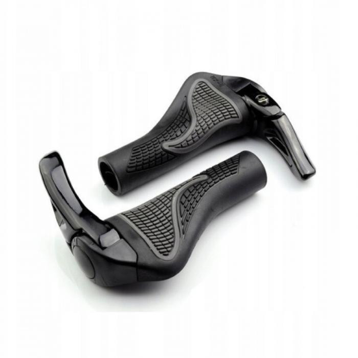 Rockbros Schwarze Lenkergriffe Mit Lenkerenden (bt1008b)