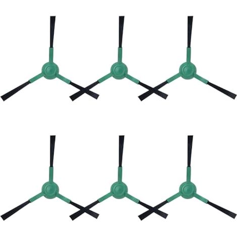 Lot De 6 Brosses Latérales De Rechange Pour Irobot Roomba Combo Essential Série, Pour Irobot Roomba 105 Combo+/104 Vac/roomba Plus 405 Combo Robot/505 Combo/roomba 205 Combo Dustcompactor Aspirateur
