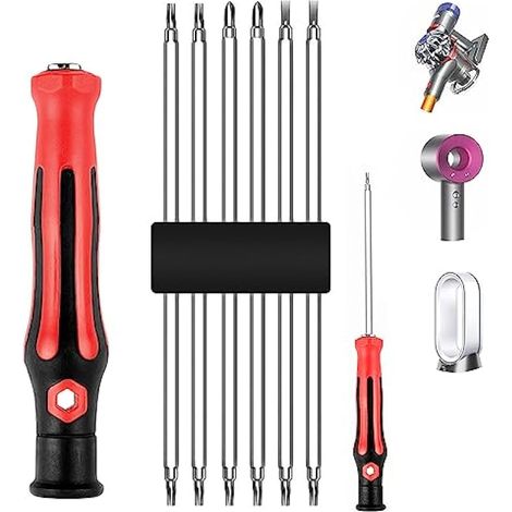 6 En 1 Jeu De Tournevis Pour Dyson Sèche-cheveux Pour Dyson V6 V7 V8 V10 V11 V15 Dc24 Dc40 Dc41 Dc50 Aspirateur,cruciforme,parallèle,torx Jeu De Tournevis Entretien Démontage Accessoires