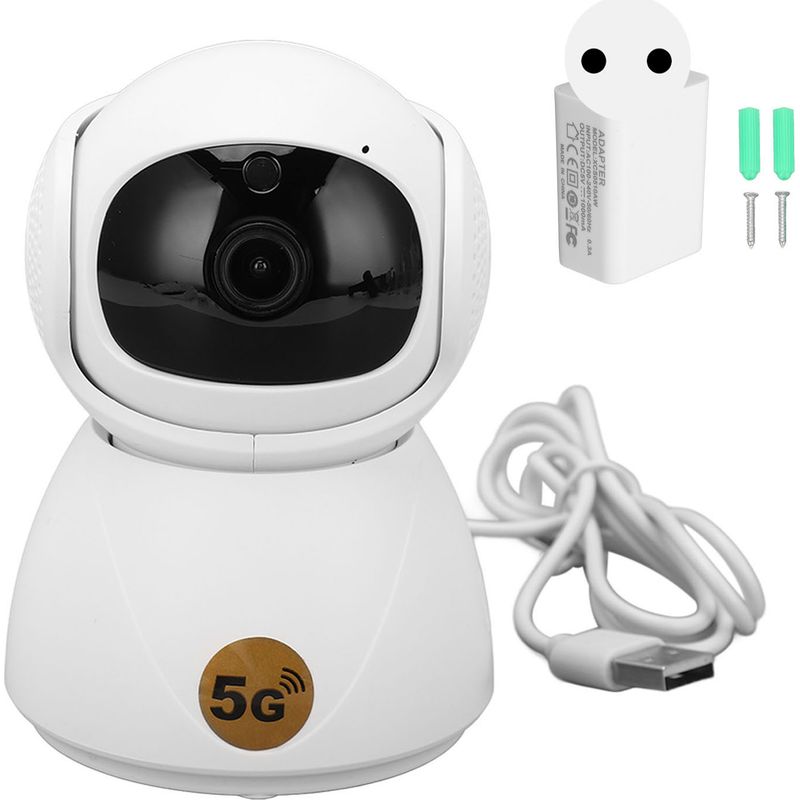 5g 1080p Hd Dualband-wlan-überwachungskamera, Drahtloser Sicherheitsmonitor, 100–240 V Eu-stecker