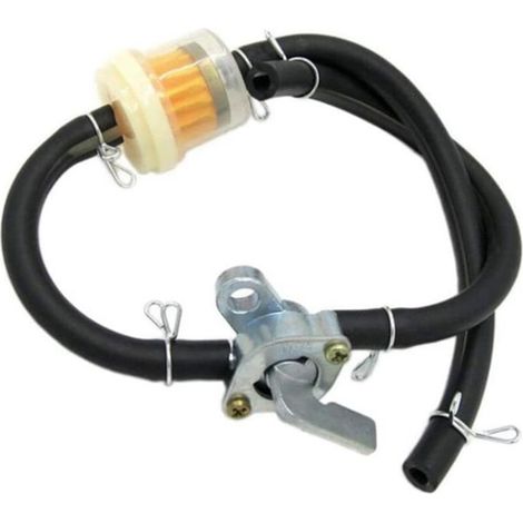 Robinet De Carburant Universel Pour Générateurs Et Moteurs À Essence – Alliage De Zinc – Conduit En Caoutchouc Haute Qualité – Installation Facile