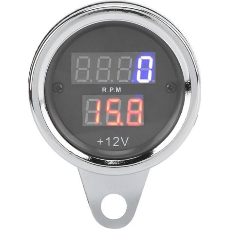 Tachymètre 3 En 1 Pour Moto, Compteur De Vitesse, Odographe, Écran Lcd, Fer Résistant Aux Uv, 12v