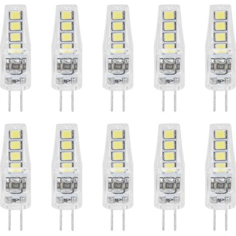 Ampoule G4 Led 10 Pièces 2w 180lm – Lumière Blanche 360° – Matériau Pc – Remplace Ampoule Halogène 20w - 220vlumi
