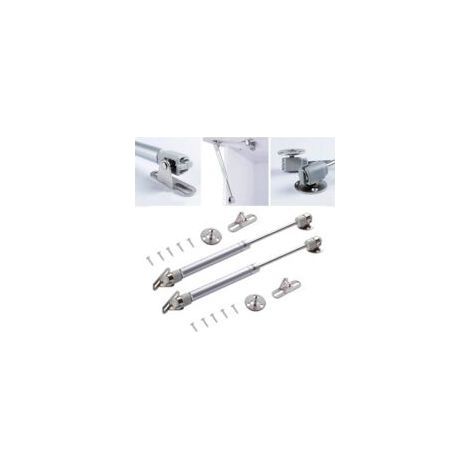 Lot De 2 Vérins À Gaz 150n – Charnières À Fermeture Amortie Pour Meubles – Installation Sécurisée – Charge Maximale 15kg