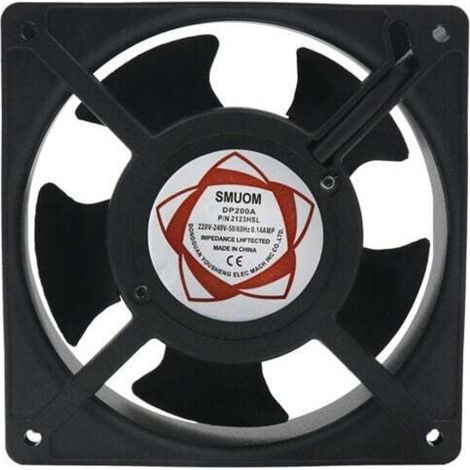 Ventilateur Axial Haute Température 120 X 120 X 38 Mm – Silencieux Et Enfichable – Optimise Circulation Air Chaud – Compatible Poêles Et Chaudières