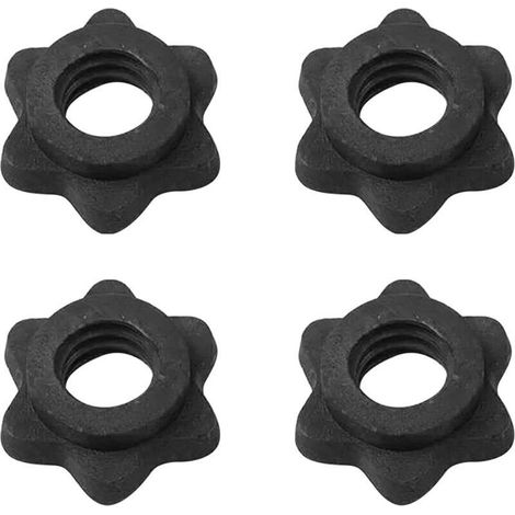 4 Écrous Hexagonaux Pour Haltères, Vis De Serrage Hexagonales, Écrous De Serrage À Vis, Pratique Pour L'Entraînement De 25 Mm, Accessoires Pour Haltères