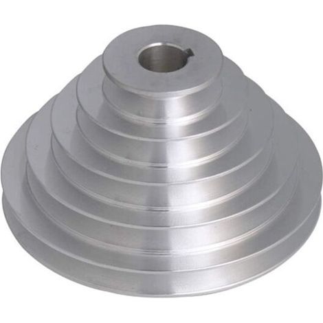 Poulie En Aluminium À 5 Plis - 19 Mm Id, 54-150 Mm Od Pour Courroies De Distribution À Courroie Trapézoïdale De Type A A