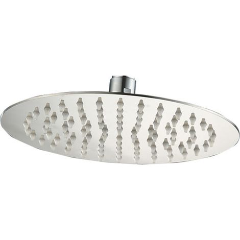 Pomme De Douche Haute Pression 15 Cm – Acier Inoxydable 304 – Installation Murale Ou Plafond – 60 Buses En Silicone – Finition Chromée