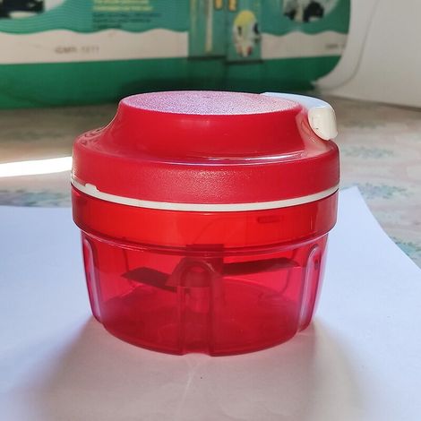Hachoir À Oignons Turbo-chef D158 – Design Rouge – Hachage Rapide De Légumes – Accessoires Inclus : Couvercle Et Récipient