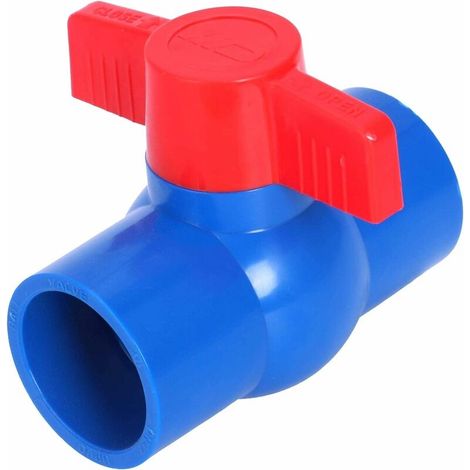 Vannes À Boisseau Sphérique À Poignée Rouge - Pvc-u - 40 Mm X 40 Mm