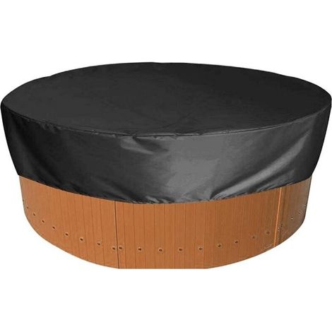 Couverture De Piscine Ronde Piscine Bâche Solaire Pour Piscine,spa Extérieure Baignoire Anti-uv Couverture De Protection Étanche, 420d Pour Extérieur Spa Baignoire (ø 200 H 30 Cm)