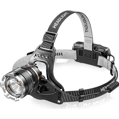 Lampe Frontale Led Rechargeable,super Lumineux 50000 Lumens 6 Modes Led,capteur Et Lumière Rouge,rechargeable Par Usb 5200 Mah,ipx6 Etanche Légère Mini Lampe De Tête Réglable
