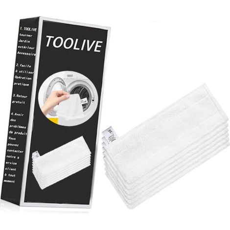 Pack De 5 Bonnettes Microfibre Easyfix – Compatibles Sc2 Sc3 Sc4 Sc5 Kärcher – Serpillères Absorbantes Pour Nettoyage Vapeur
