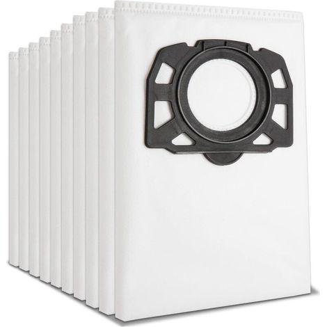 Lot De 10 Sacs Filtrants En Non-tissé Pour Aspirateurs Kärcher Wd4 Wd5 Wd6 – Filtration 99,99% – Compatible Mv4 Mv5 Mv6
