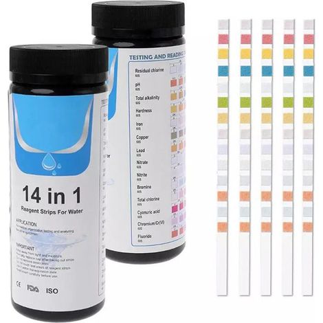 Testeur Chlore Bandelette Pour Eau De Piscine Et Spa 100 Bandelettes Test Le Libre Ph Dureté Rapide Fiable 1