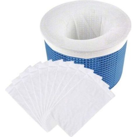 Accessoire Pour Piscine30 Chaussettes De Skimmer Haute Qualité. Pré Filtre Jetable Universel Pour Panier De Piscine Et Spa