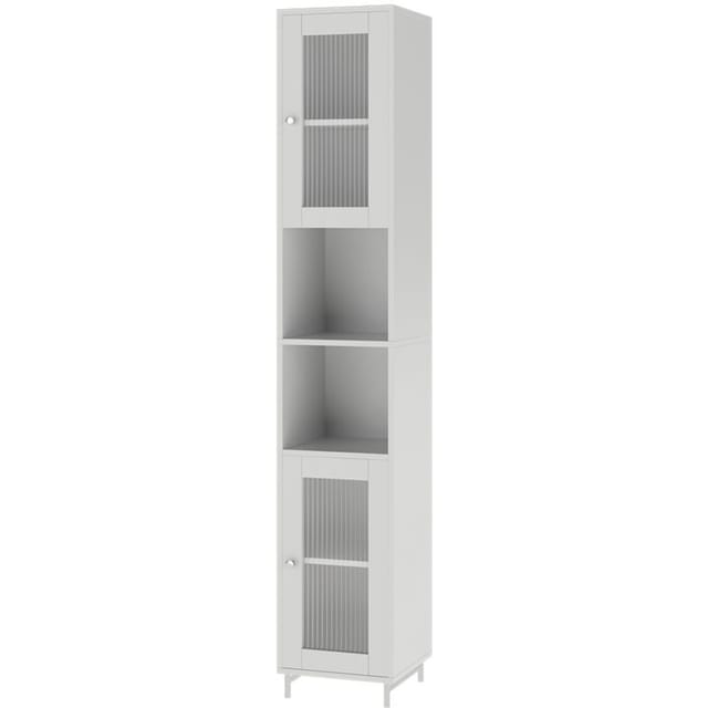 Badschrank Malte, Weiß, 30 X 171.5 Cm, Vicco