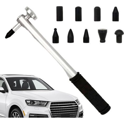 Werkzeug Zur Reparatur Von Autodellen, Leistungsstarker Dellenzieherhammer Mit 9 Zubehörteilen, Tragbares Handwerkzeugset Zur Dellenentfernung Und Türdellenreparatur.