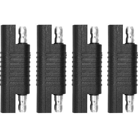 Sae-verpolungsschutzstecker, Sae-verpolungsschutzadapter, Schnellanschluss-verlängerungskabelstecker Für Solarmodule, Batterieladegeräte Und Kraftfahrzeuge. (4er-pack)