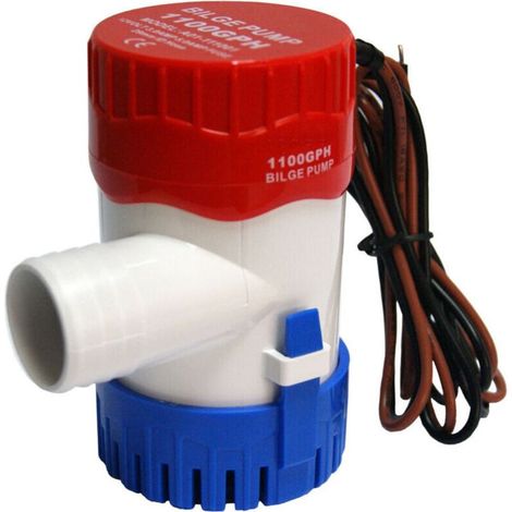 Lauwexe 1100 Gph (gallonen Pro Stunde) 12v Tauchpumpe – Hohe Förderleistung Für Die Entwässerung – Robustes Abs-gehäuse – Edelstahlwelle – Leicht Zu Reinigen Und Zu Warten