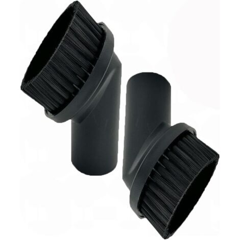 Brosse À Poussière,2 Brosses À Poussière 35 Mm Pour Aspirateur,brosse Ronde,accessoire Universel Avec Poils Doux En Pp,design Pivotant Pour Coins Et Surfaces Délicates