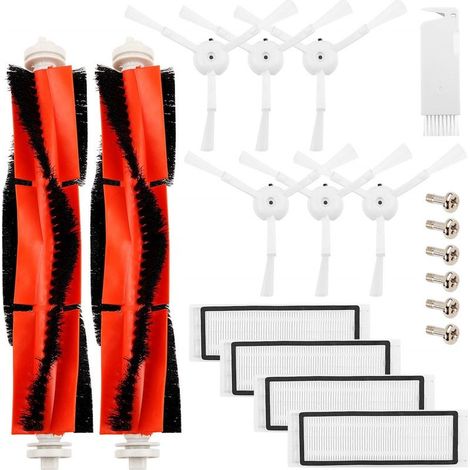 Accessoires Pour Robot Balayeur De Pierres Xiaomi Mijia S50 T6 T7 S5 S6 : Brosse Principale, Chiffon, Bac À Poussière Et Filtre