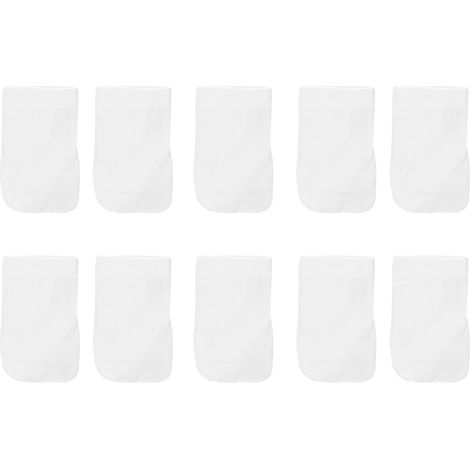 Lot De 10 Sacs Filtrants En Coton 20x12cm Pour Piscine, Accessoires De Rechange Pour Le Nettoyage