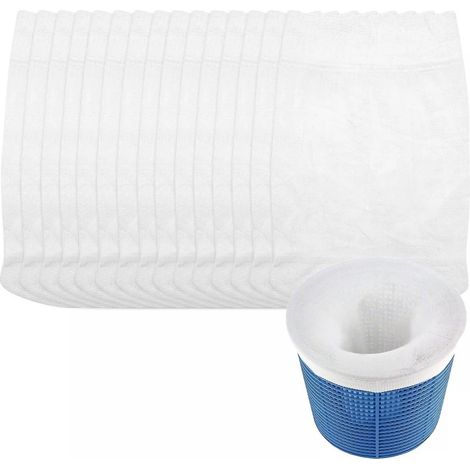 Chaussettes De Skimmer Compatibles Avec Le Panier De Protection Du Filtre De Piscine, Lot De 15